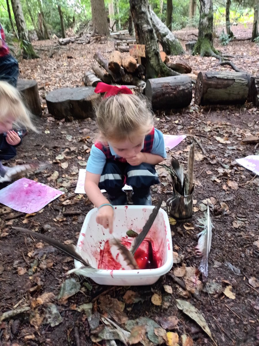 OPSForest's tweet photo. We've had a great start to Forest School! The Woodland Theatre has been rejuvenated and the Forest bathing area has returned. 

Our Junior Prep pupils have foraged for blackberries and created their own ink whilst our Year 8 pupils have helped make the theatre.

#OPSForestSchool https://t.co/qFDaFNRjqs