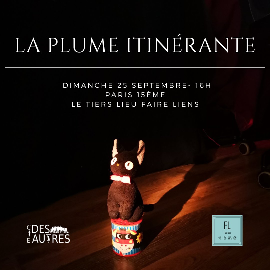 La Plume Itinérante fait sa rentrée, dimanche 25 septembre à 16h ! #ScèneOuverte - mailchi.mp/ca06f9ab2532/a…