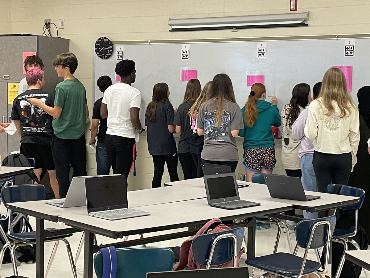 #vnps Working on multiple choice reflections practice; great discussions! <a href="/WjhsNc/">West Johnston High School</a>
