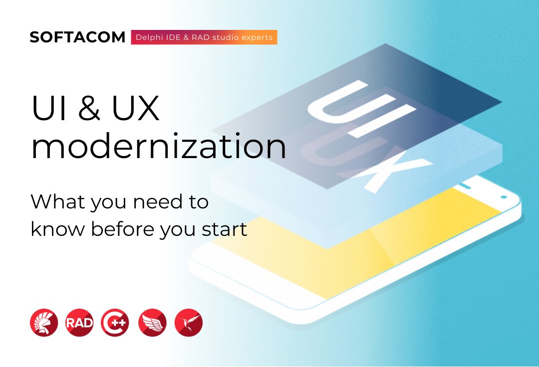 natali110686's tweet photo. Companies that we have helped to modernize their UI shared with us that thanks to UI/UX modernization their profits have increased by 15%.
https://t.co/93K0zReOb4
#Delphi #Embarcadero #modernization #UX #UI #UXmodernization #UImodernization #business #modernizationstrategies https://t.co/geVZhIfiXW