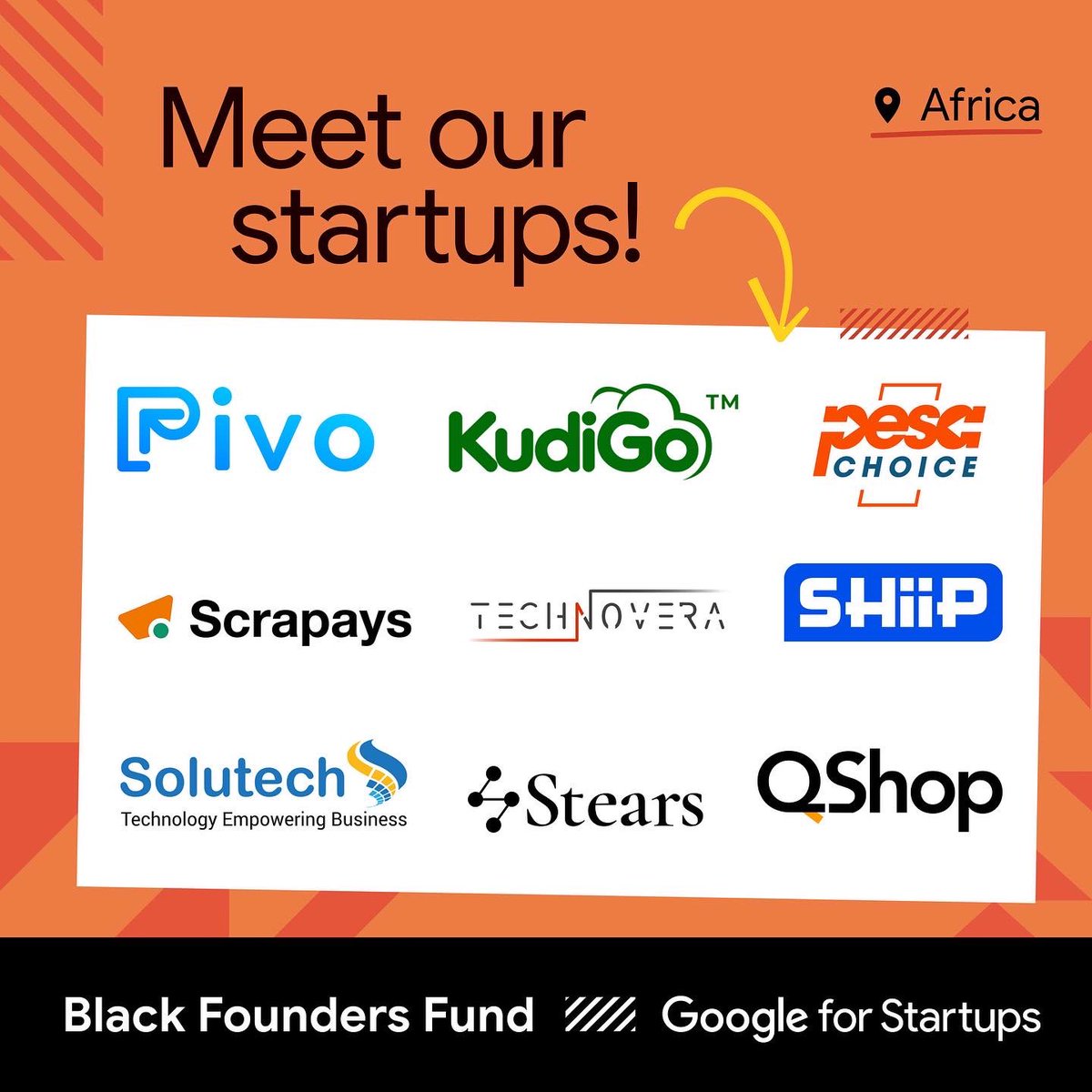 QShopTech's tweet photo. We are super excited to be one of 60 startups to receive non-dilutive capital and more as a part of the @GoogleStartups Black Founders Fund in Africa. 

QShop is ready for what’s ahead and we hope to serve African businesses better! https://t.co/kJS2gmfXce #FundBlackFounders https://t.co/K0NZ6xWdJL