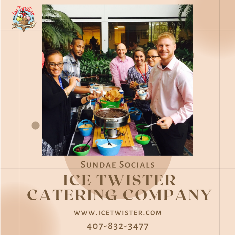 IceTwisterCo's tweet photo. Sweet! A fully-staffed catered Ice Cream Sundae Social is a relaxing, delicious, and fun way to bring folks together for celebration and appreciation. Our full-service Ice Cream Sundae Socials are our most popular offering, so make reservations early!
#orlandoevents #icecream https://t.co/rt0wAac1Ry