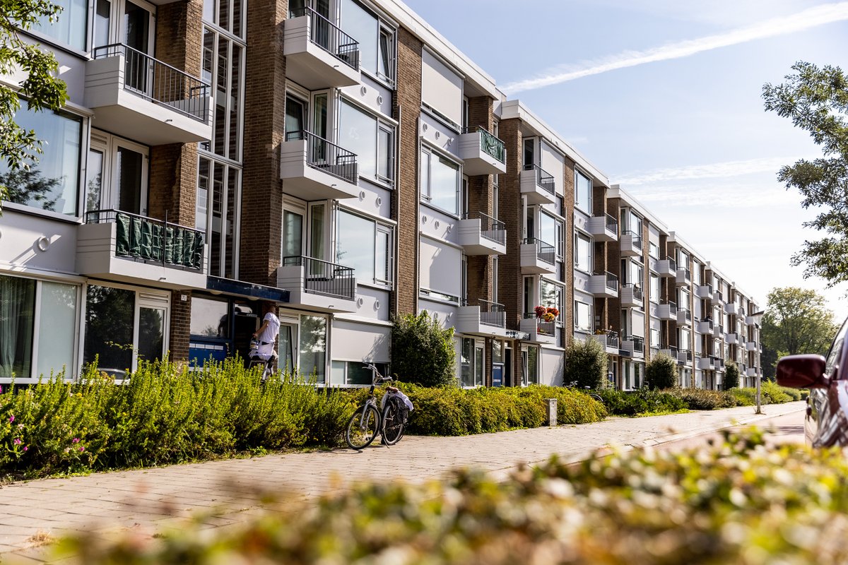 DijkstraDraisma's tweet photo. De woningen aan de Julianalaan draaien nu al bijna een jaar op een eigen duurzaam warmtenet. Goed voor klimaat én portemonnee. Door de verduurzaming en het eigen warmtenet betalen bewoners minder dan 1/3 van wat ze anders kwijt waren aan energiekosten. 

#duurzamedinsdag @Elkien_ https://t.co/2uIG8tHfO6