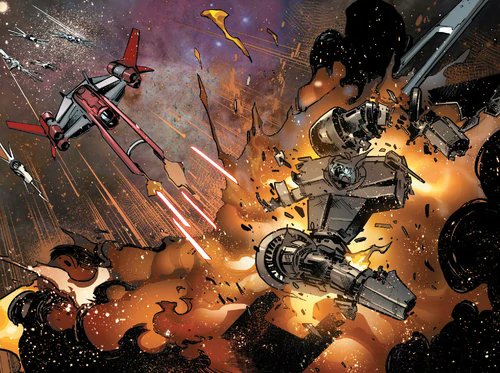 During the Great Jedi Purge in 19 BBY, Jedi Padawan Caleb Dume answered the Jedi beacon distress signal and attempted to return to the Jedi Temple on the planet Coruscant. However, he was ambushed by a number of Galactic Empire-owned  ReConnaissance-170 starfighters.

#StarWars