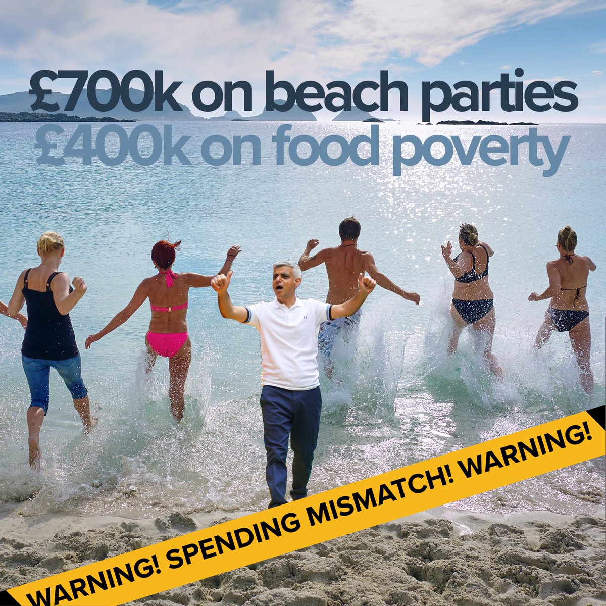 Sadiq Khan spent more money on beach parties than he has tacking food insecurity - @NeilGarratt