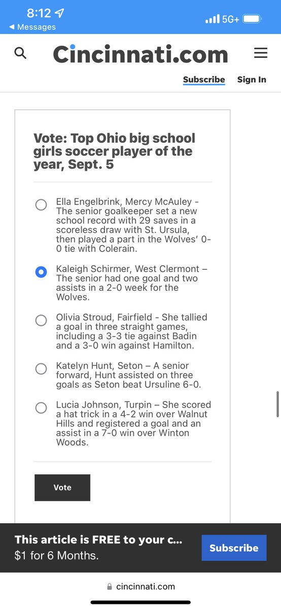Vote Kaleigh Schirmer!!!! 🚾 cincinnati.com/story/sports/h…