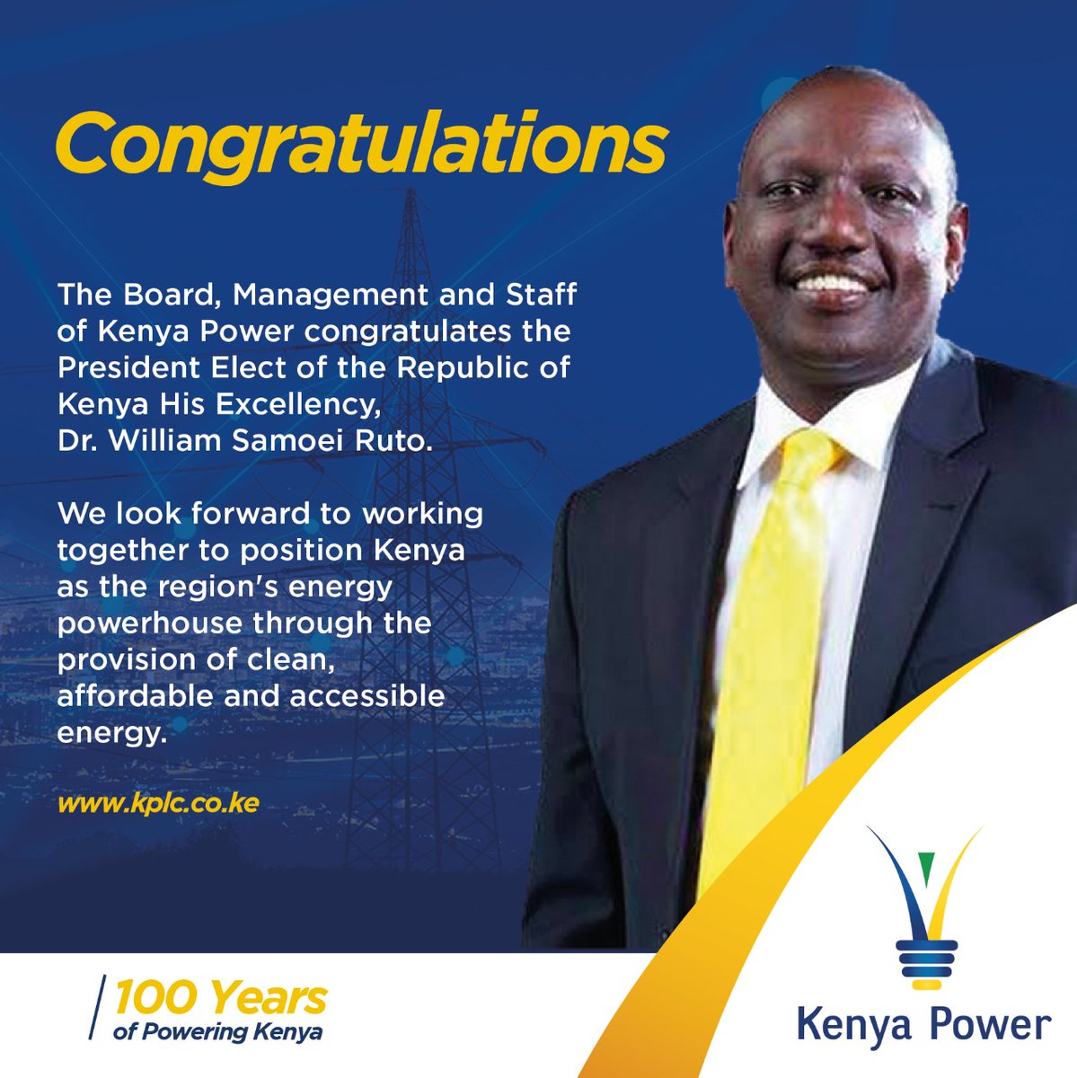The Kenya Power & Lighting Company Plc. on Twitter