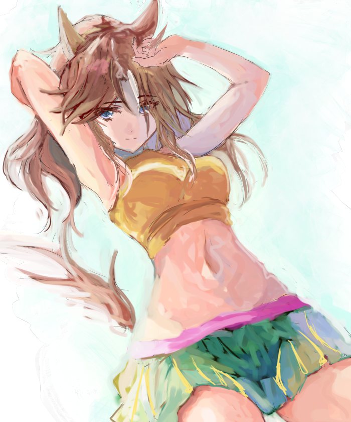 「#これ見た人はお腹を貼るパーマーさんなら朝飯前 」|柳のイラスト