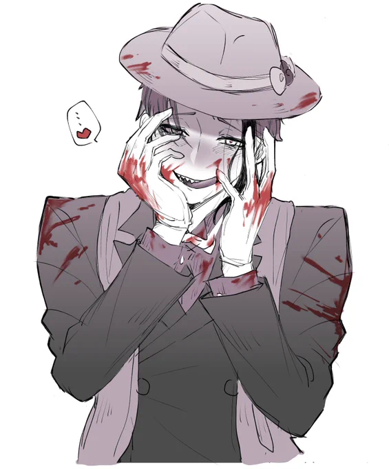#笑顔の絵でその人の性格がわかるらしい 平和そうな笑顔より不穏な笑顔が目立つ気がするな〜(すっとぼけ)※4枚目血 