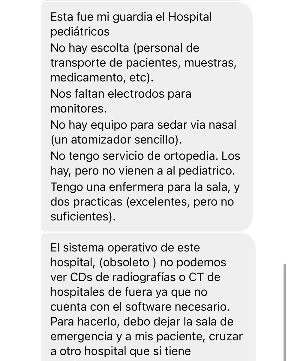DonHiramMD's tweet photo. Un colega me envía esta preocupante información sobre la carencia que hay de equipo y de personal clínico en el Hospital Pediátrico de Centro Médico 
😡🤬

#ASEM y @desaludpr …¿Van a continuar haciéndose de la vista larga? 
.
.
#CentroMedicoEnCrisis

@GovPierluisi @fortalezapr https://t.co/wqIzGwQZwz