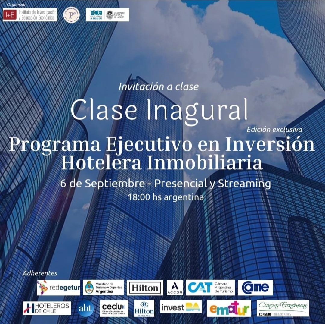 Hoy es el día... gracias a los participantes adherentes que confiaron en acompañar la Edición Exclusiva del Programa Ejecutivo en Inversión Hotelera Inmobiliaria, hoy iniciamos 3 meses intensos de mucho conocimiento.<a href="/ie_org/">I+E</a>   
<a href="/posgradofceunlp/">posgradoseconomicasunlp</a>