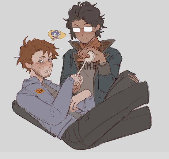 Patching up ur buddy while talking abt sonic cheats  #redvalleypod 