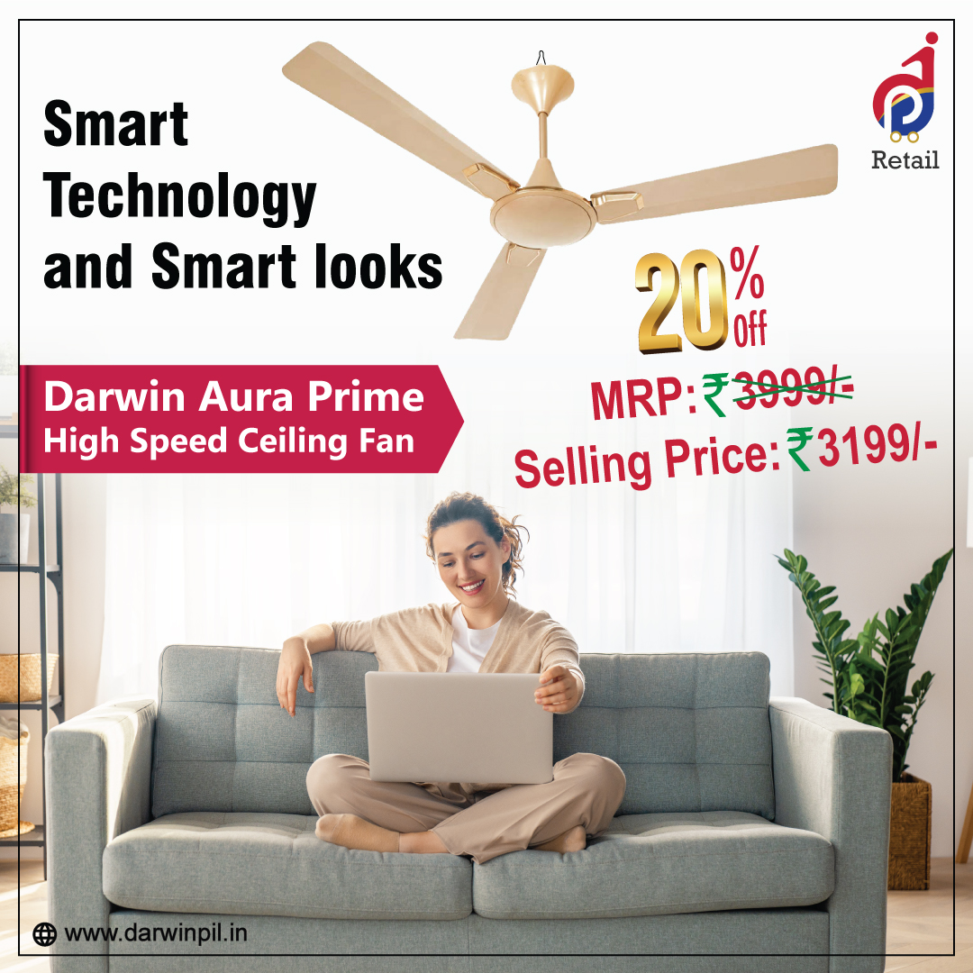 dp_retail's tweet photo. Beat the heat with Darwin Aura Prime ceiling fans - high speed and smart technology fans.
Buy now: https://t.co/s2S49icPyW
#fan #ceilingfan #electricalappliances #electronics #summer #heat #cooling #darwin #DPRetail #DarwinRetail #appliances #homeappliances #highspeedfans https://t.co/Leq0dm80We