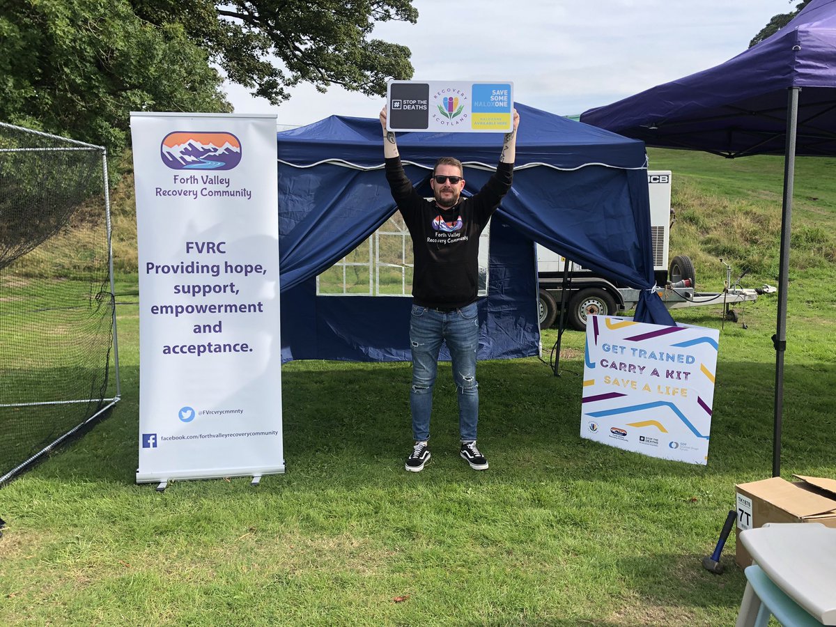 PJCochraneASC's tweet photo. @FVrcvrycmmnty with @falkirksafebase at Vibration Music Festival in Falkirk making recovery visible and doing Naloxone training. Well done everyone for their efforts on the day.
#WeDoRecover #recovery #stopthedeaths #recoveryispossible #fvrc https://t.co/EUswrg4P5v