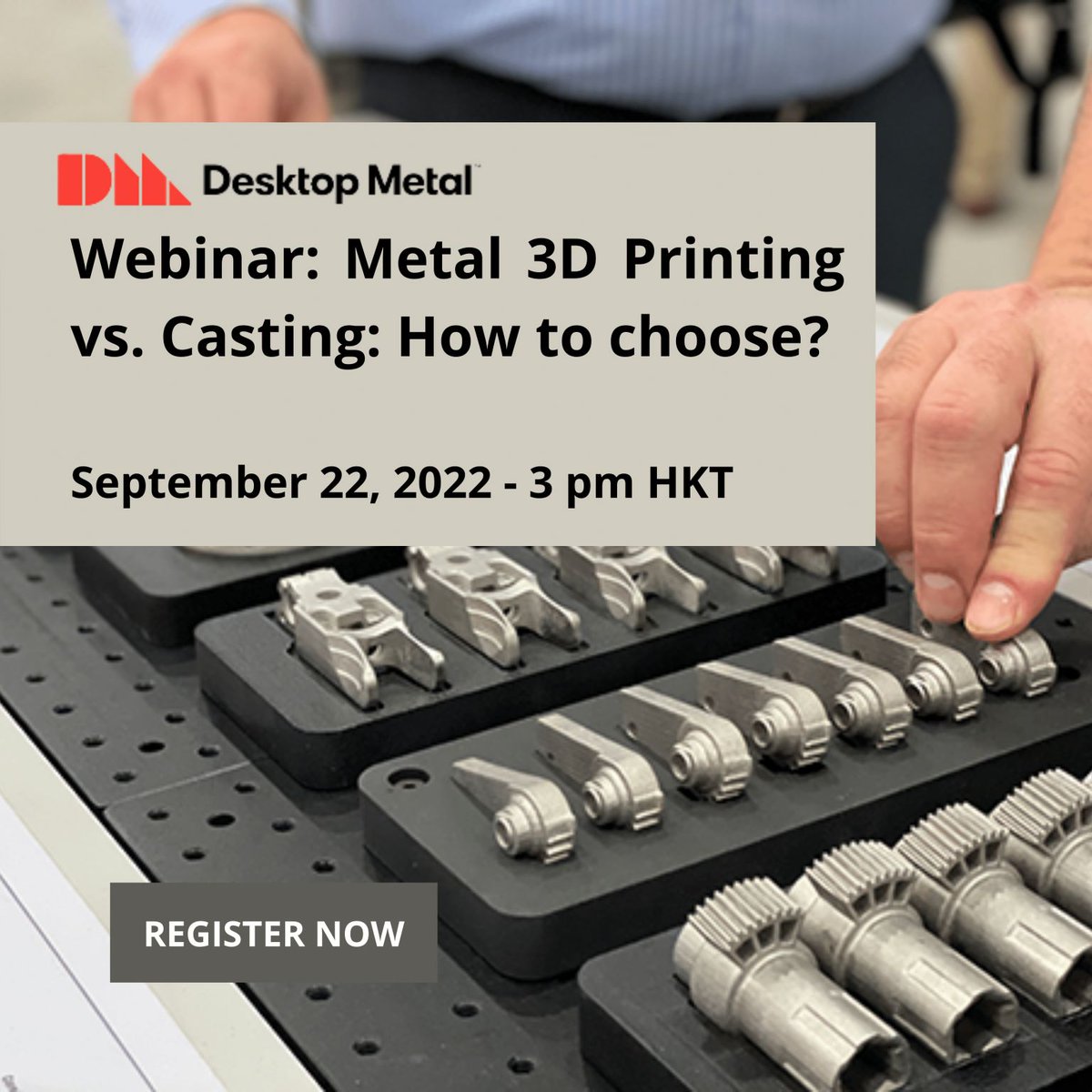 PuzzleBox3D's tweet photo. Reminding everyone to join us this coming September 22 in a FREE Webinar as Desktop Metal would teach us how metal 3D printing compares to casting, particularly in terms of material properties, part economics, and throughput.

RSVP: https://t.co/Rn1O7rVQXU https://t.co/uAHVMtflhV