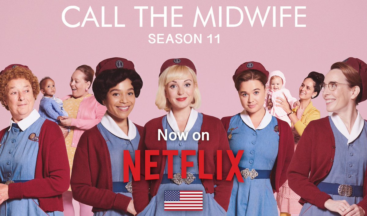Attention US fans! #CallTheMidwife Season 11 is now available to stream on Netflix US ! 🙌🎉🚲👶