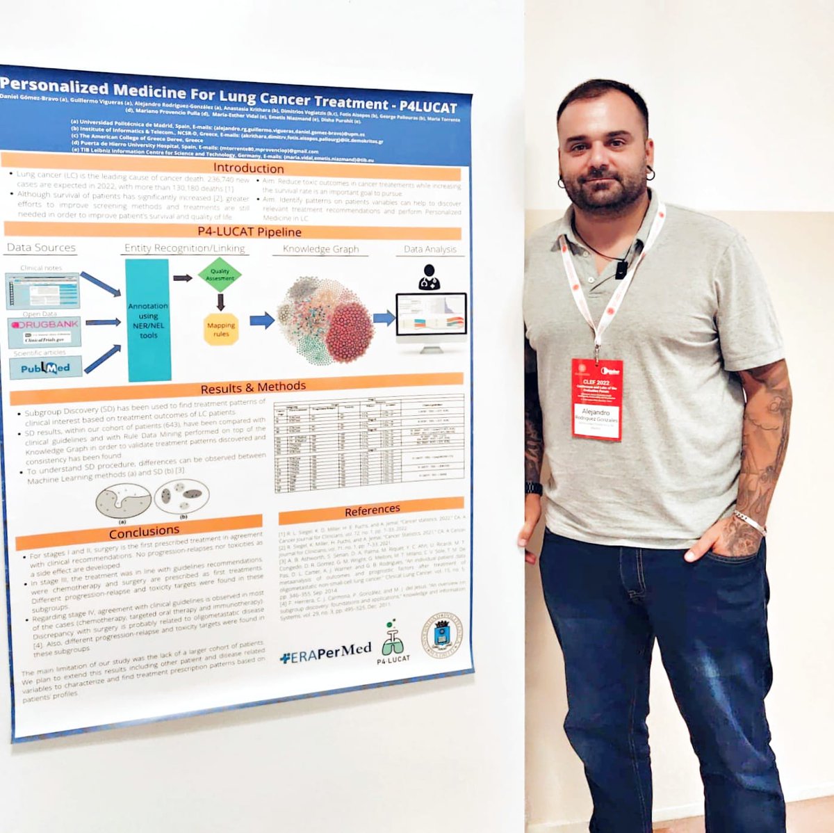 P4-LUCAT project (@p4lucat) on Twitter photo P4-LUCAT was presented at <a href="/BioASQ/">BioASQ</a> by both <a href="/MEDAL_CTB/">Medical Data Analytics Laboratory</a> at <a href="/La_UPM/">Universidad Politécnica de Madrid</a> team (<a href="/alejandrorodgnz/">Alejandro Rodríguez González</a>) and <a href="/NCSR_Demokritos/">NCSR Demokritos</a> (<a href="/akrithara/">Anastasia Krithara</a>, <a href="/Tasos0000/">Anastasios Nentidis</a>) P4-LUCAT was presented at <a href="/BioASQ/">BioASQ</a> by both <a href="/MEDAL_CTB/">Medical Data Analytics Laboratory</a> at <a href="/La_UPM/">Universidad Politécnica de Madrid</a> team (<a href="/alejandrorodgnz/">Alejandro Rodríguez González</a>) and <a href="/NCSR_Demokritos/">NCSR Demokritos</a> (<a href="/akrithara/">Anastasia Krithara</a>, <a href="/Tasos0000/">Anastasios Nentidis</a>)