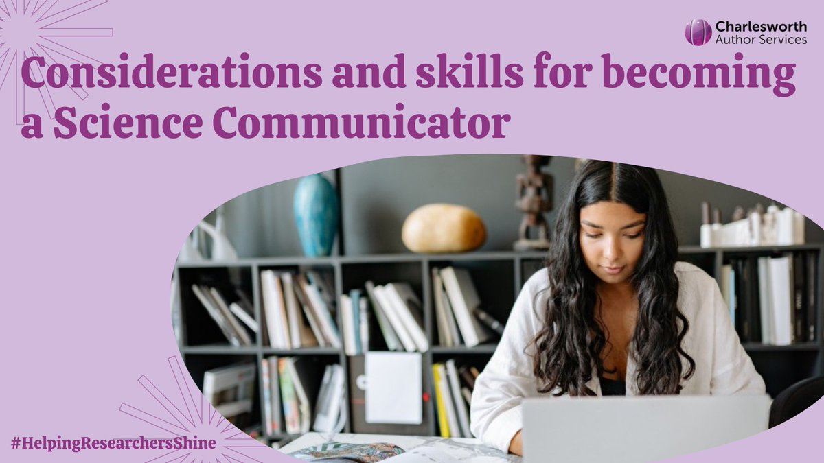 CWGAuthors's tweet image. Interested in becoming a #ScienceCommunicator? Here are some things you need to know.

👉 cwauthors.com/article/consid…

#HelpingResearchersShine🌟 #ResearcherEducation #ResearcherCareer #ECRchat #AcademicTwitter
