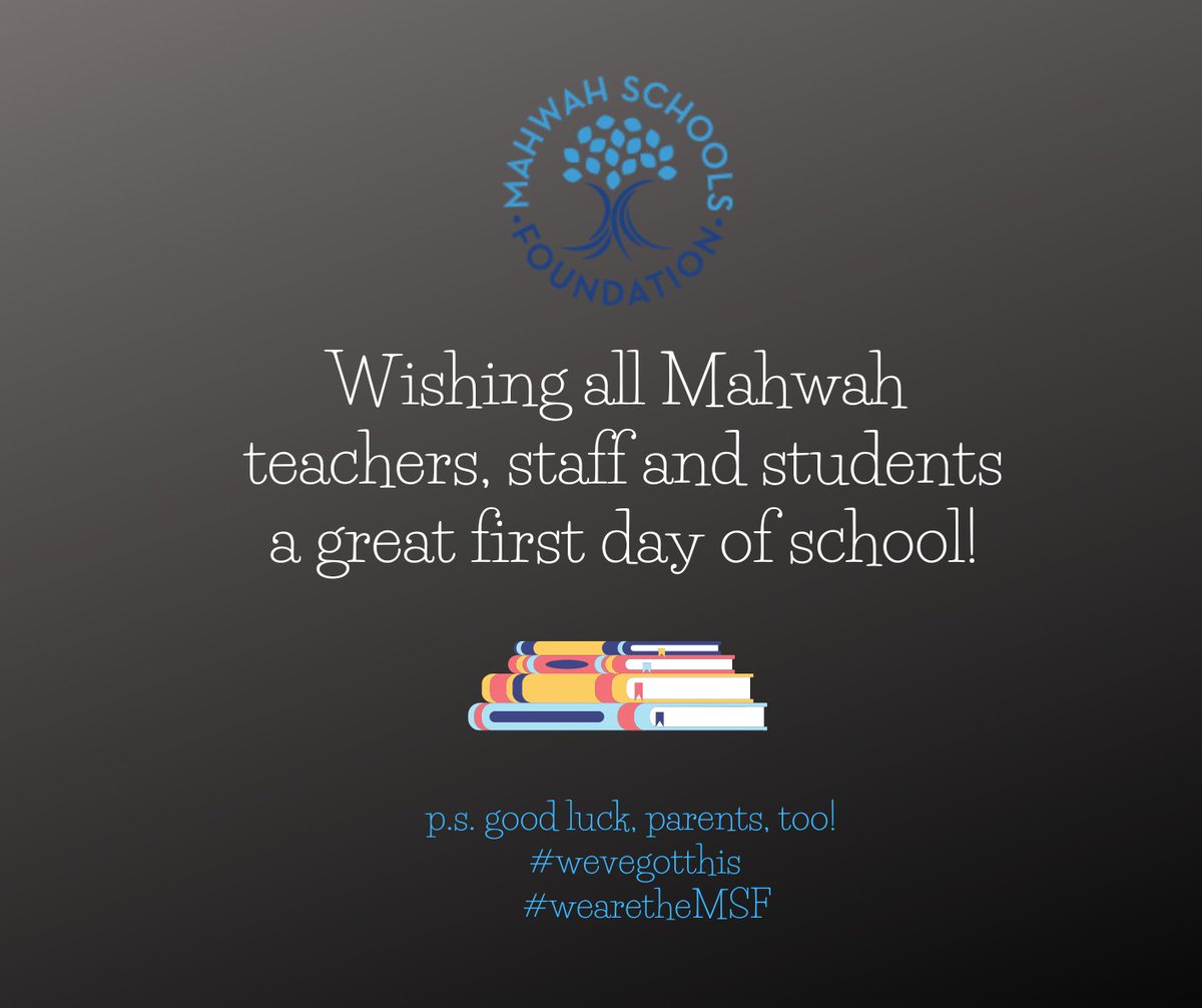 _TheMSF_'s tweet photo. Cheers to a new school year! π
#wearethemsf #movingschoolsforward #mahwahconnects https://t.co/1Ve1PakojQ