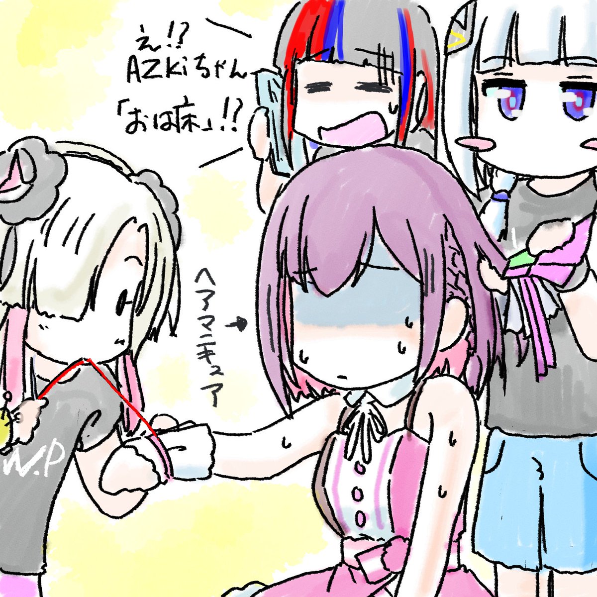 →どうしても花譜サンの次に描きたくて、ゆる絵ならと始めた手法でした。そういう中で自分の中で彼女の解像度が上がっていくのが楽しくて。実はデータを見ても描いてる量は可不サンとほぼタイで花譜サンの次に多いのです。ああ、アーティストチームの芯なんだなと→
#春猿火 
