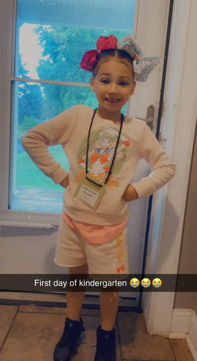 BridgetteB0809's tweet photo. And my little chibiusa first day of kindergarten 😭😭😭😭 https://t.co/uWjGkTEH3V