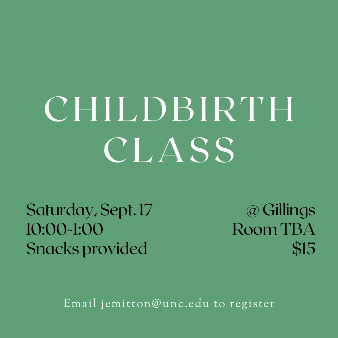 UNCMCH's tweet photo. Jessica Mitton—a birth doula, Lamaze childbirth educator, and first-year MCH student—will be doing an interactive class on the clinical/anatomical aspects of childbirth. Sat, 9/17, 10:00-1:00, Gillings, room TBA, $15. Email jemitton@unc.edu to sign up or for more information https://t.co/sJ1NfSv1lS