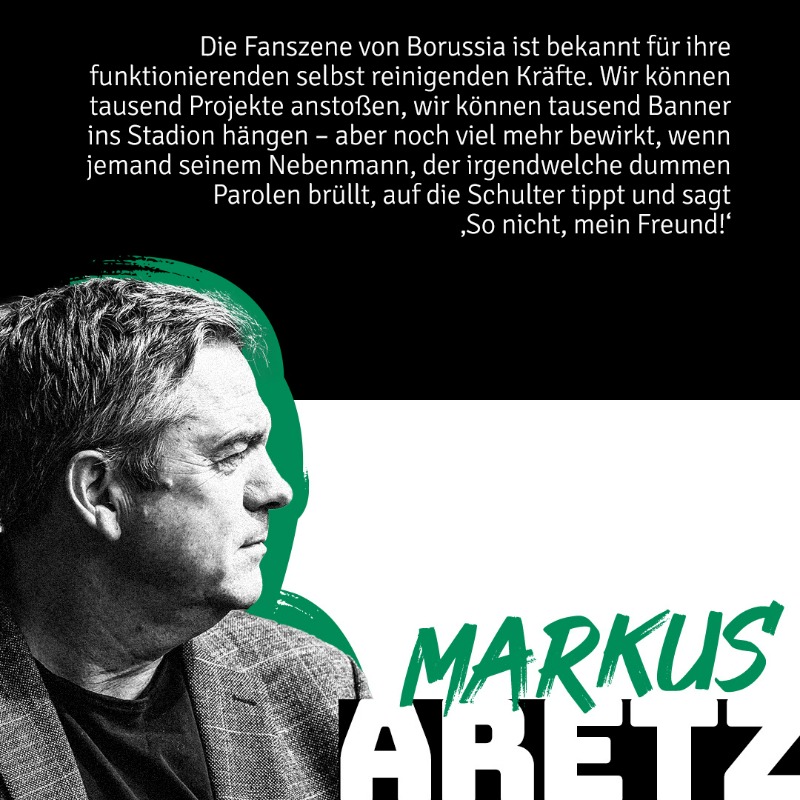 borussia's tweet photo. Borussias Geschäftsführer Markus #Aretz über die gesellschaftliche Verantwortung im Fußball und die neue Sonderausstellung "Verantwortung in Fußballschuhen" in der @FohlenWelt. 🗞⤵