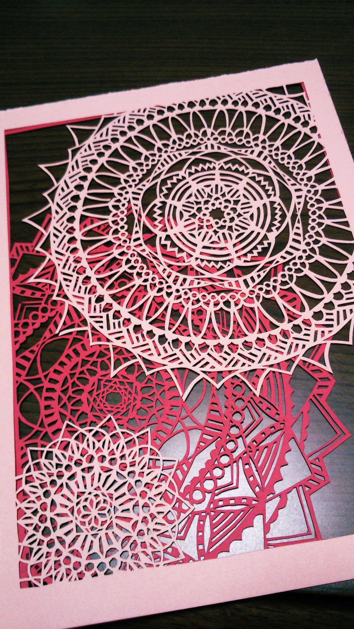 切り絵「レース柄」6