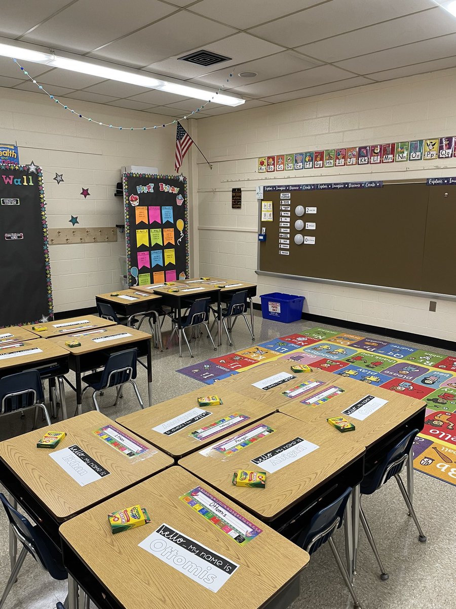 Ms_Cali_OB's tweet photo. Room 105 is ready for “everything under the 🌞” and it’s new group of firsties! Happy first day of school OB! @McDivittSchool https://t.co/SDKPrUEYMQ