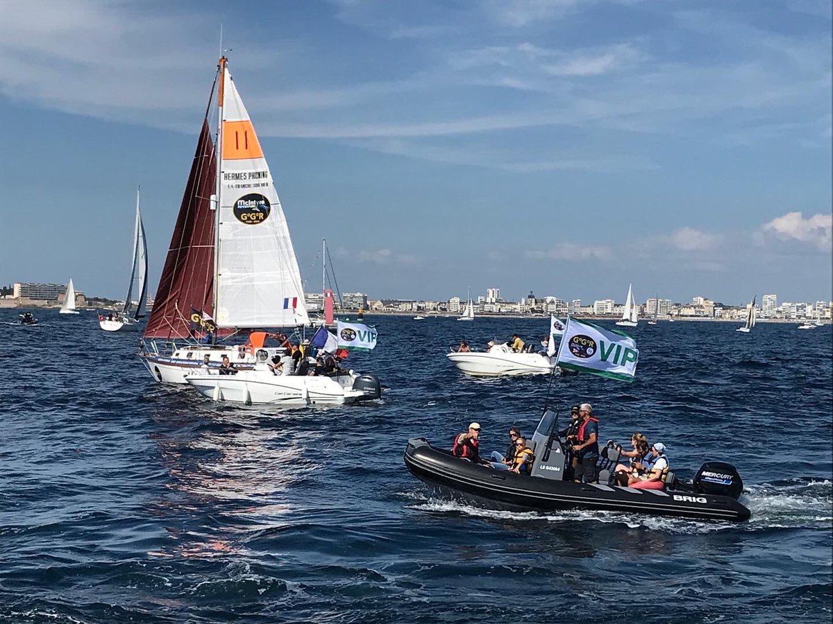 petra_shepherd's tweet photo. Just back from @lessables Les Sable D’Olonne @Vendeetourisme @UK_AtoutFrance for the launch of @ggr2022 #goldengloberace #roundtheworld. #yachtrace What an atmosphere &amp; privilege to meet sailing legend &amp; 1968 winner #robinknoxjohnston more soon in @TravelMagazine https://t.co/NnMlRlvGB3