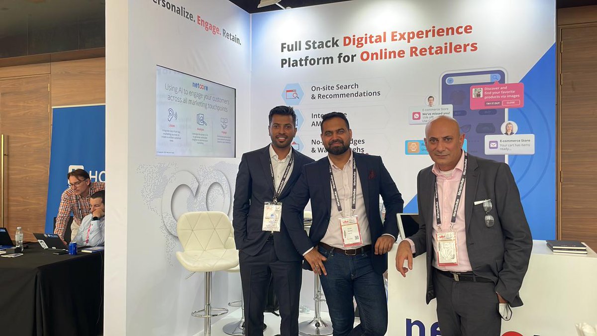 netcore_cloud's tweet photo. Insights of #day1 at @MartechVibe Fest!✨
Mayank Tomar, Head - Product Evangelist for Overseas Market at Netcore Cloud, shares his views and insights on 3 Secrets to Win Customers for Life during the #Vibe #Martech Fest.
👋Drop by Booth #20 and say hello to us!
#VMFME #Dubai https://t.co/wj8snQJcqO