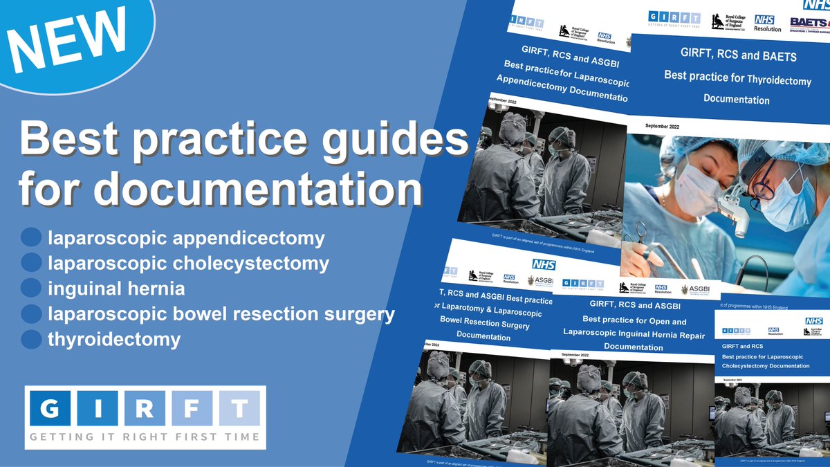 NHSGIRFT's tweet photo. ⚖️Have you seen our new best practice guidance for clear documentation in 5 common procedures?
We’ve worked with @NHSResolution @RCSNews @asgbi @BAETS_UK to support the resolution process &amp; help provide best care &amp; outcomes for patients
➡️https://t.co/z7GGUIIWas 
@John_T_Machin https://t.co/0WzB6mO0vm