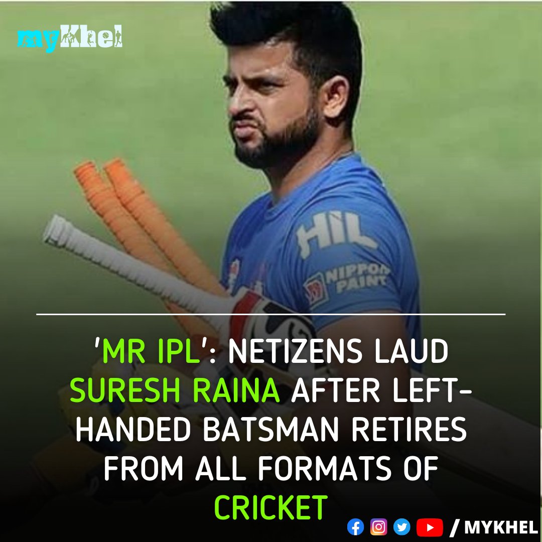 mykhelcom's tweet image. Indian cricketer Suresh Raina has announced his retirement from all formats of cricket, 

#sureshraina #sureshraina3 #retirement

mykhel.com/cricket/