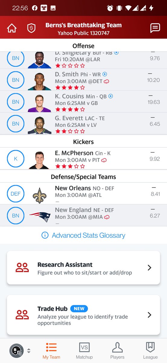 f6oekqu's tweet image. Hmmm... 🤔 #yahoofantasyfootball #FantasyFootball