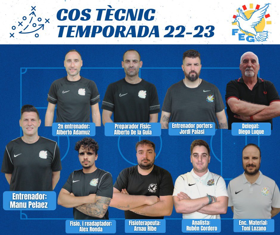 ɪɴɪᴄɪᴀᴍᴏꜱ la temporada 22-23 en #TerceraRFEF en la <a href="/FundacioGrama/">Fundació Esportiva Grama</a>. Muchas ganas de seguir trabajando y sumando experiencias con este pedazo de staff. Preparados para lo que venga. 🔛🔵⚪️