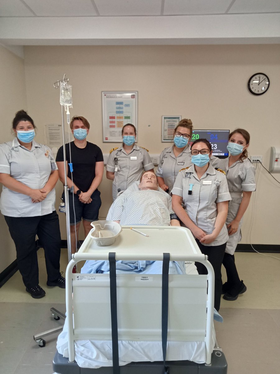QEHeducation's tweet photo. Excellent Simulation Suite experience today with our ARU TNA's based at the Queen Elizabeth Hospital. The team did really well. Excellent resource available to all learners. @TeamQEH @AngliaRuskin @hmuncey https://t.co/uSbEiVrzCK
