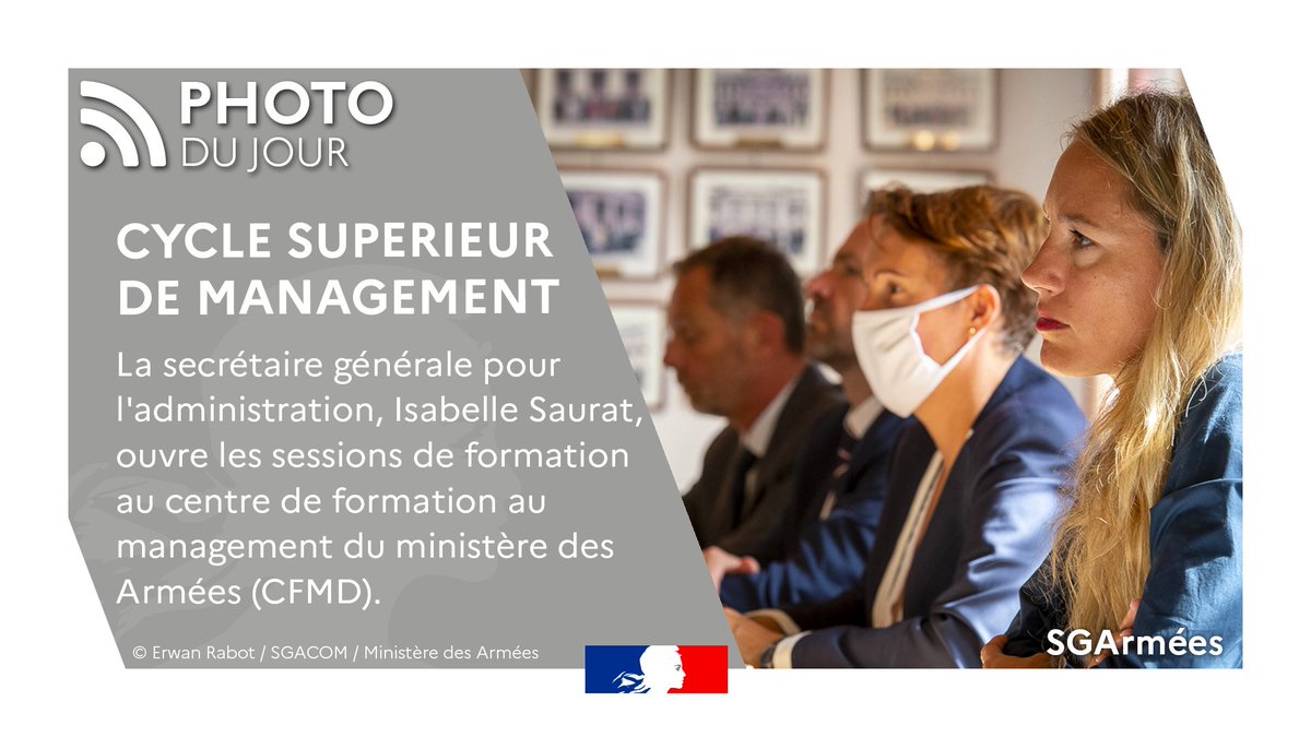 SGArmees's tweet photo. 💡#LeSaviezVous ? Le #CFMD forme les cadres supérieurs militaires et #CivilsDeLaDéfense aux méthodes de direction, d'amélioration des processus, de pilotage des activités et d'optimisation des ressources.
Téléchargez le catalogue ici ➡️ https://t.co/ecaZEkMyDY https://t.co/QK3XUTAamb