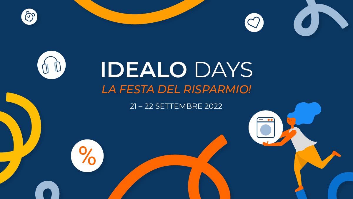 Gli idealo Days 2022 stanno per arrivare. Quest'anno, l'evento di shopping online con tantissime offerte e sconti si svolgerà il 21 e 22 settembre.

Scopri subito come risparmiare!👉 idealo.it/sconti/idealo-…