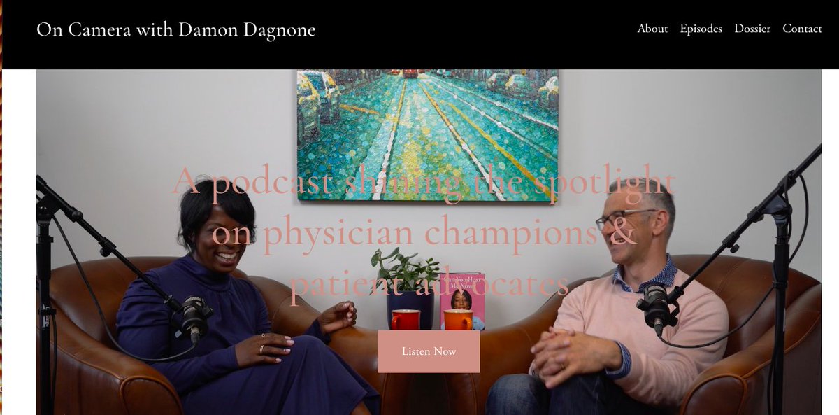 Damon Dagnone (@damonjdd1) on Twitter photo Check out Season 1 of "On Camera with Damon Dagnone" ...a podcast shining the spotlight on physician champions & patient advocates. You can access it here oncamerawithdamondagnone.com or on Spotify. <a href="/iamcelinacc/">Celina Caesar (like the salad)-Chavannes (sh-van)</a> <a href="/SammyWinemaker/">Samantha Winemaker she/her</a> <a href="/Dr_ChrisSimpson/">Dr. Chris Simpson</a> @SalSpadafora1 <a href="/DrAnnieHuang/">Annie Huang</a> <a href="/curiousdoc/">Dawn Lim</a> Check out Season 1 of "On Camera with Damon Dagnone" ...a podcast shining the spotlight on physician champions & patient advocates. You can access it here oncamerawithdamondagnone.com or on Spotify. <a href="/iamcelinacc/">Celina Caesar (like the salad)-Chavannes (sh-van)</a> <a href="/SammyWinemaker/">Samantha Winemaker she/her</a> <a href="/Dr_ChrisSimpson/">Dr. Chris Simpson</a> @SalSpadafora1 <a href="/DrAnnieHuang/">Annie Huang</a> <a href="/curiousdoc/">Dawn Lim</a>