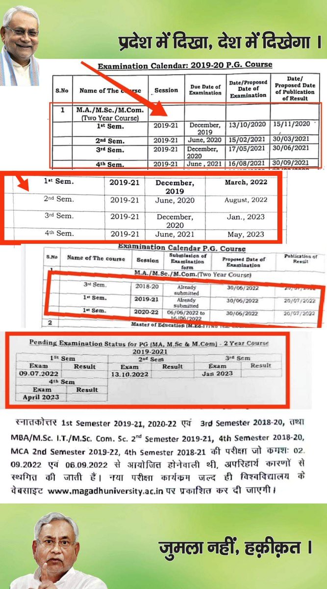 NitishR60483759's tweet photo. अब क्या ही कहूं इस university और सरकार को लेकर आप खुद ही देख लीजिए 
#_shame_on_Magadh_university
इतनी protest होने के बावजूद भी पता नही education minister कहां हैं
खैर अब जो है वो बोलुंगा और बोलते रहूंगा
At last I request the university and the govt plz conduct the exam soon plz https://t.co/hskWjL2w9y