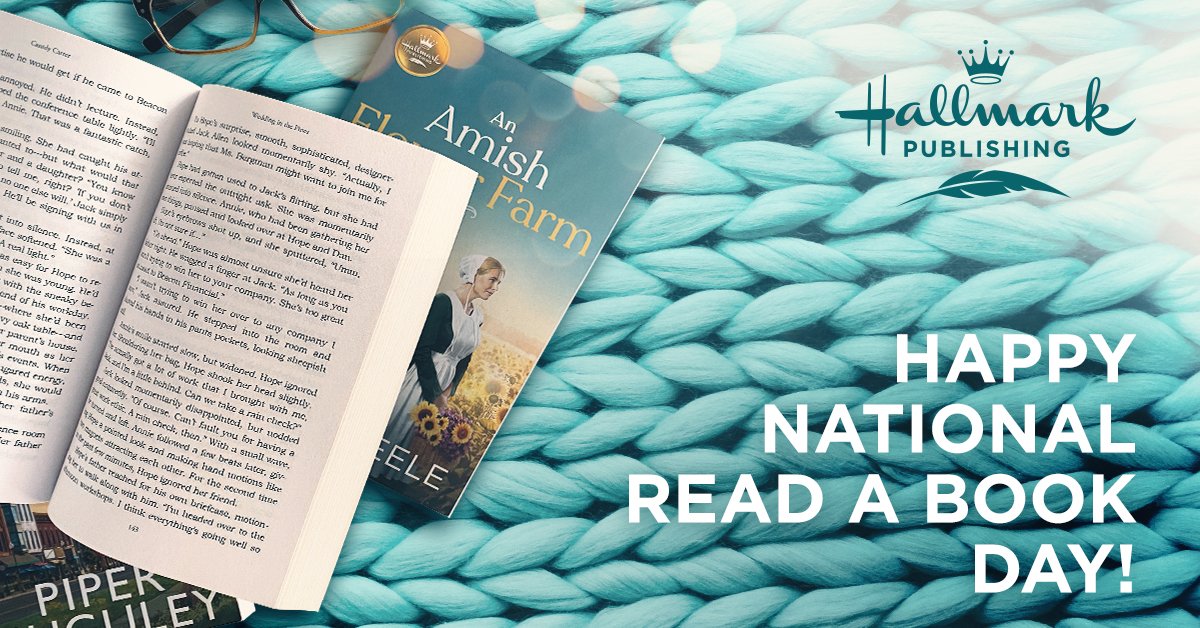 HallmarkPublish's tweet photo. It's #NationalReadABookDay! π Let us know, what #HallmarkPublishing books are you reading to celebrate? https://t.co/wEsYfyyVd2