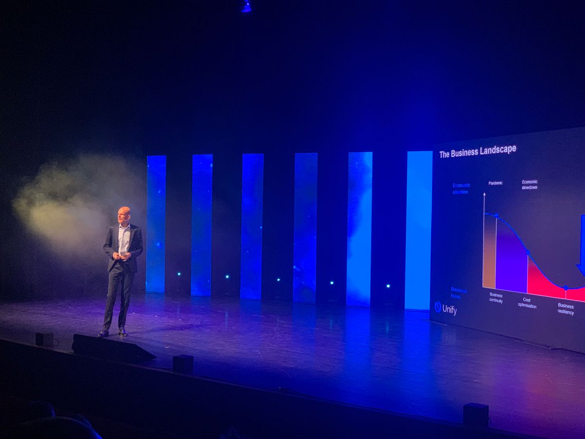 UnifyMitel's tweet photo. Bart F Gerard presenting on #letsgoplaces at BusinessCom Partner Event 2022 in Veghel. 

An outstanding presentation!

#BCPartnerEvent #AtosUnify https://t.co/AS9D0kl4wq