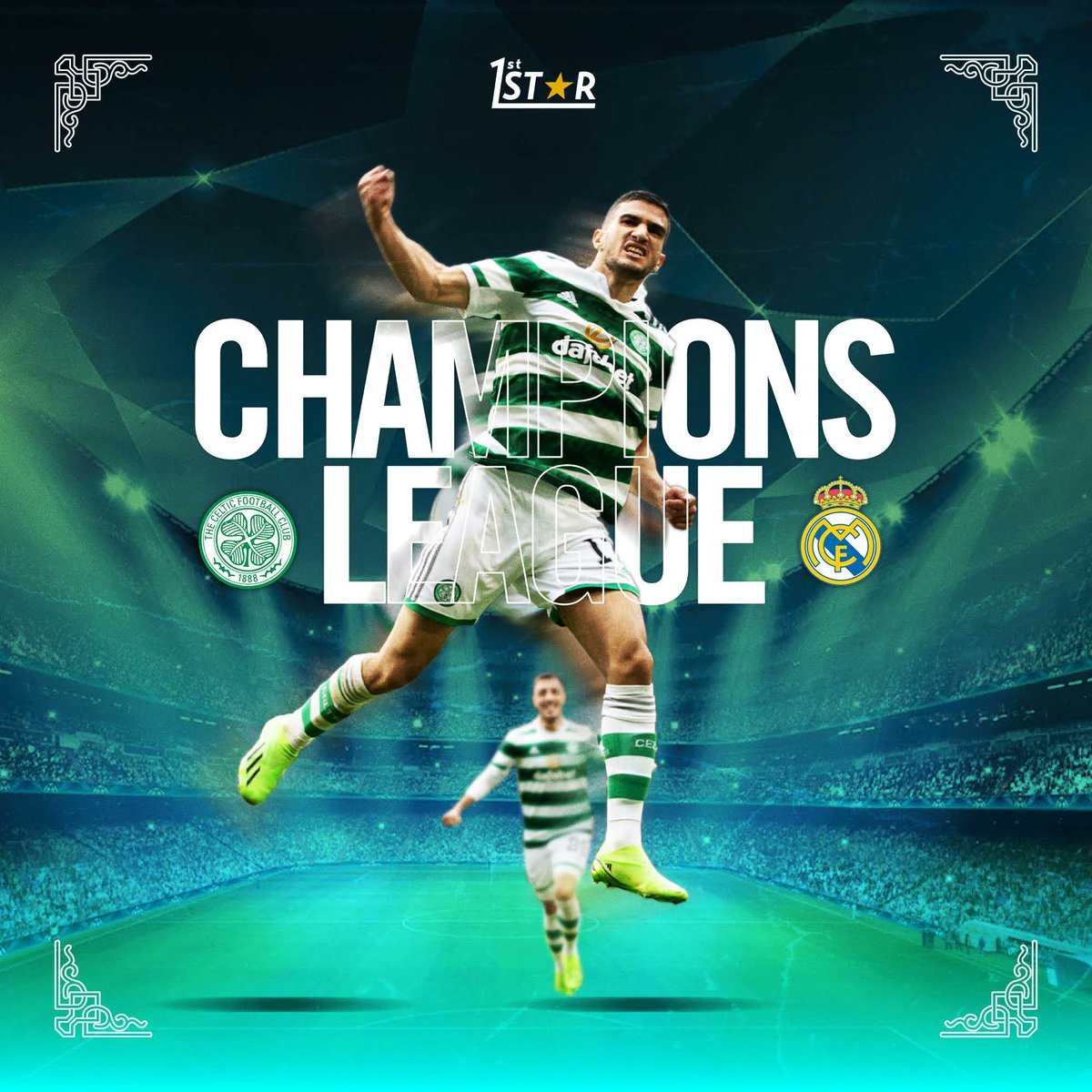 🏴󠁧󠁢󠁳󠁣󠁴󠁿🏆  V  🇪🇸🏆
The #Bhoys are back in a Champions League clash after an impressive display at the weekend! Get your predictions in the comments.
 
#COYBIG #CelticRealMadrid #ChampionsLeague