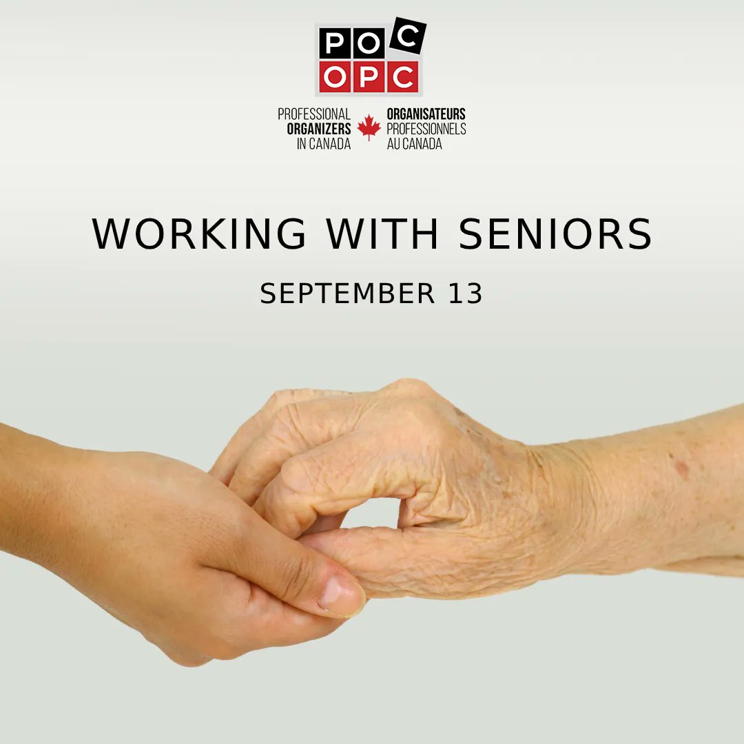 Working with Seniors requires special care, empathy &amp; diplomacy. In this upcoming class on September 13, we look at downsizing issues, bereavement &amp; hoarding as they apply to the senior market. 
Sign up:  buff.ly/3KBkR8H
#ProfessionalOrganizers #OrganizersCanada #POC_OPC