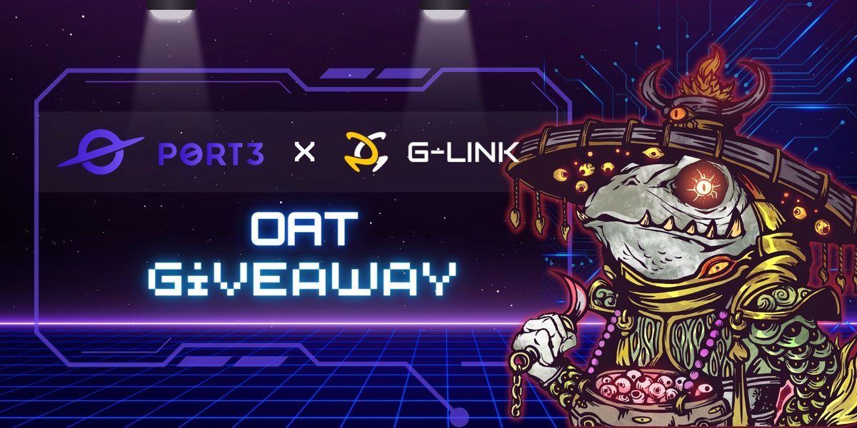 G-Link X Port3: Exclusive NFT Giveaway 🥳

G-Link has officially partnered with <a href="/Port3Network/">Port3 Network</a>. We will be giving away NFTs to celebrate our partnership 💥

👇
Please join and complete the tasks here:
sograph.xyz/space/gameslin…