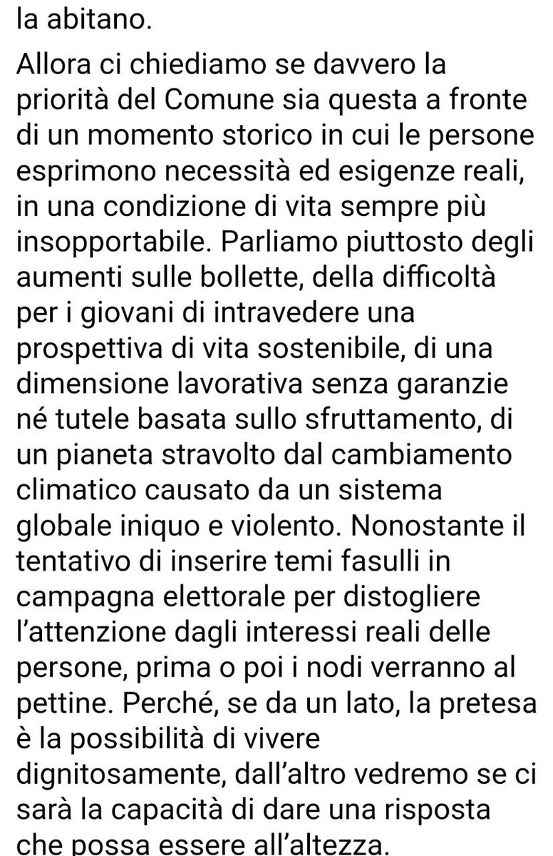 47aska's tweet photo. Nel mare di fuffa di questa campagna elettorale (sulle recenti ennesime richieste di sgombero dell'#askatasuna in consiglio comunale): https://t.co/x9IfLv1bao