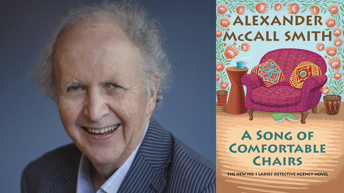 Bestselling author Alexander McCall Smith (@McCallSmith) discusses the newest book in his beloved No. 1 Ladies' Detective Agency series, A Song of Comfortable Chairs, in conversation with @jessieraeallen. Sep 12 at 7 pm | Appel Salon Tickets: …der-mccall-smith-chairs.eventbrite.ca #SalonSeries