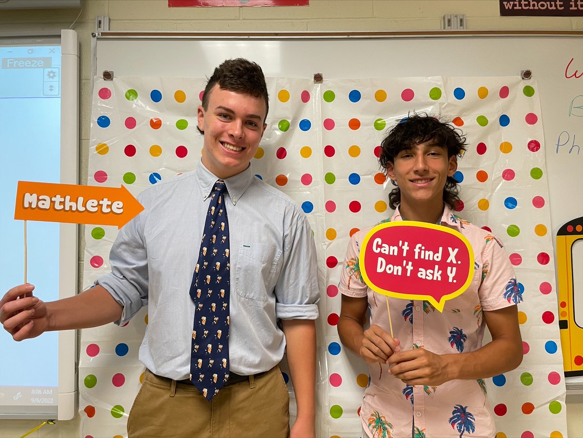 CommackSchools's tweet photo. CHS math quips from students in Mrs. Polanish's class - starting the year with some fun on the first day of classes. #CommackHighSchool #MathGeniuses #FIrstDay22 #CommackSchool #Numbers https://t.co/EOQOj76DUj