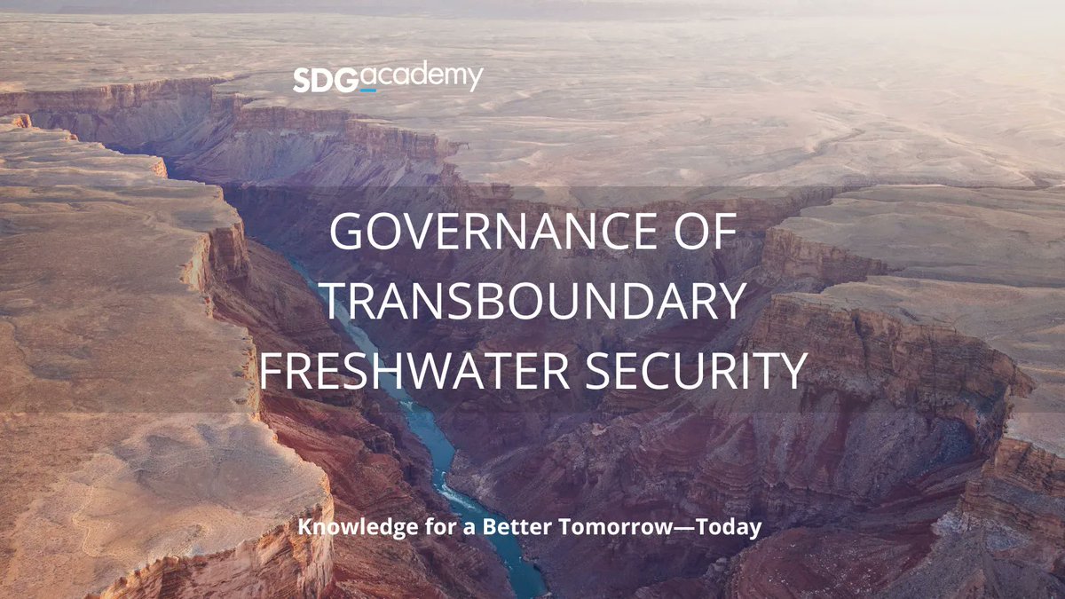 SDG_Academy's tweet photo. Nearly every sector uses water and that water is often shared across borders. Our free online course teaches the essential job skills of negotiation and stakeholder participation. Find out more & sign up: https://t.co/cdY7FUJ7Rn #WaterCooperation #TransboundaryLearn https://t.co/iuQ6Q0Rq2L