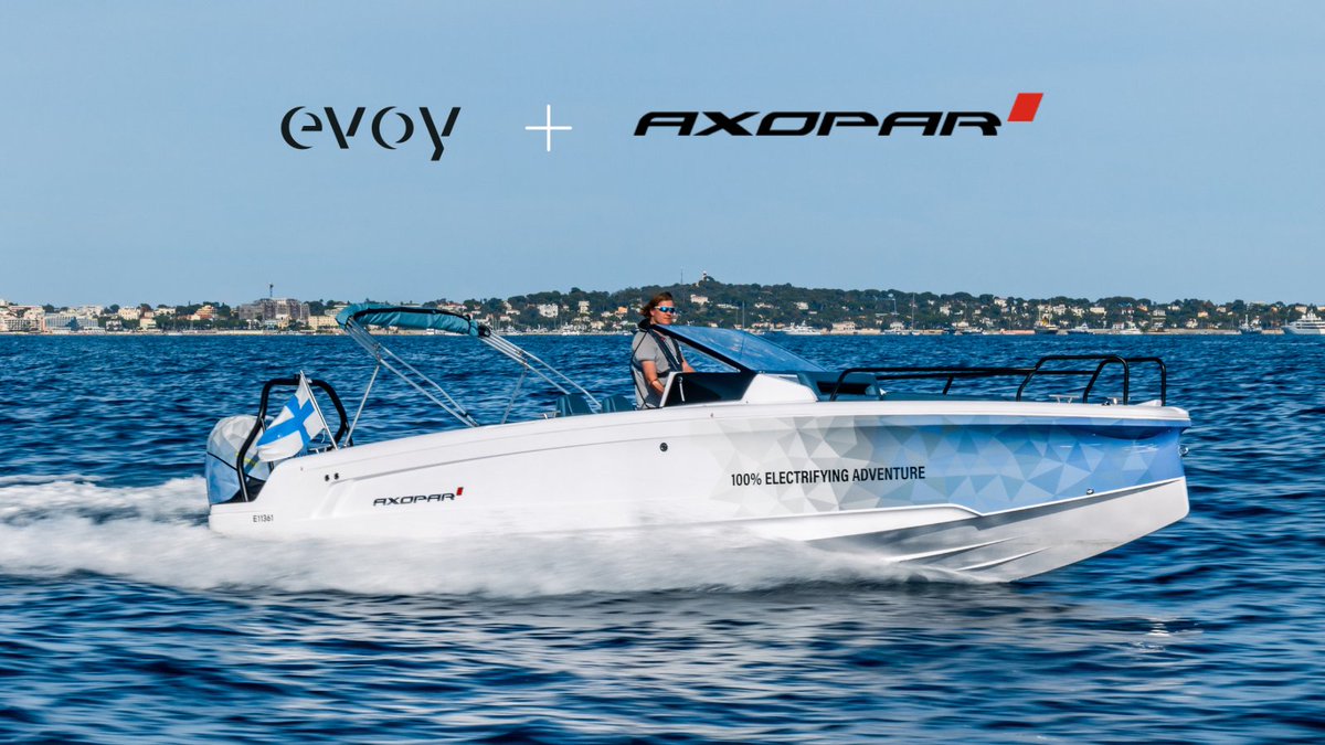 PoweredByEvoy's tweet photo. BIG NEWS!!We are so proud to finally announce the EVOY STORM 300+ HP OUTBOARD - the most powerful electric outboard ever put on water + 3 major partnerships!!! 🌞🔋🚤🎉

Read more details from the Press Conference at the @YachtingCannes  👉 https://t.co/4Pp3VqWfPl https://t.co/ZdZN5olPmu